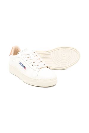 sneakers in pelle bianco AUTRY KIDS | KDLKFF05WHTBRNSUG